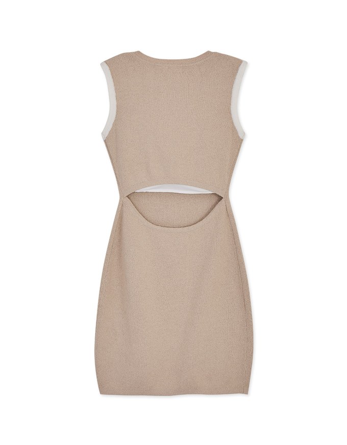 Cutout Waist Knit Dress