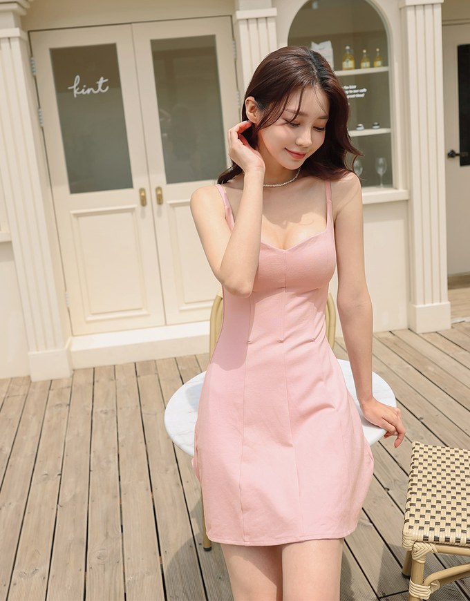 High Natural Waistline Mini Dress