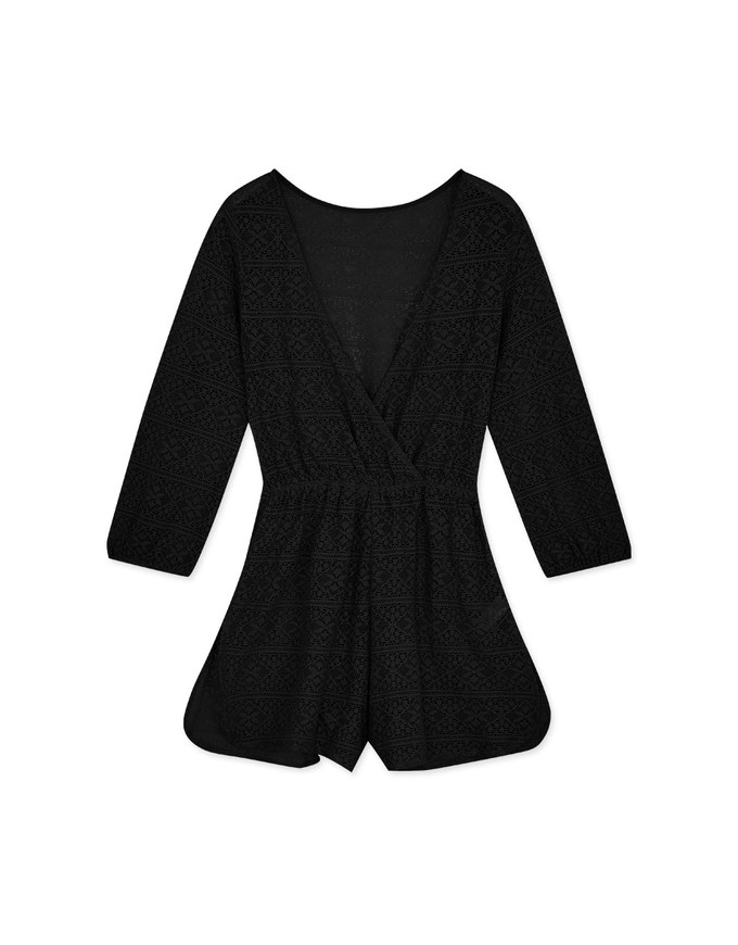 Crossover Lace Jumpsuit