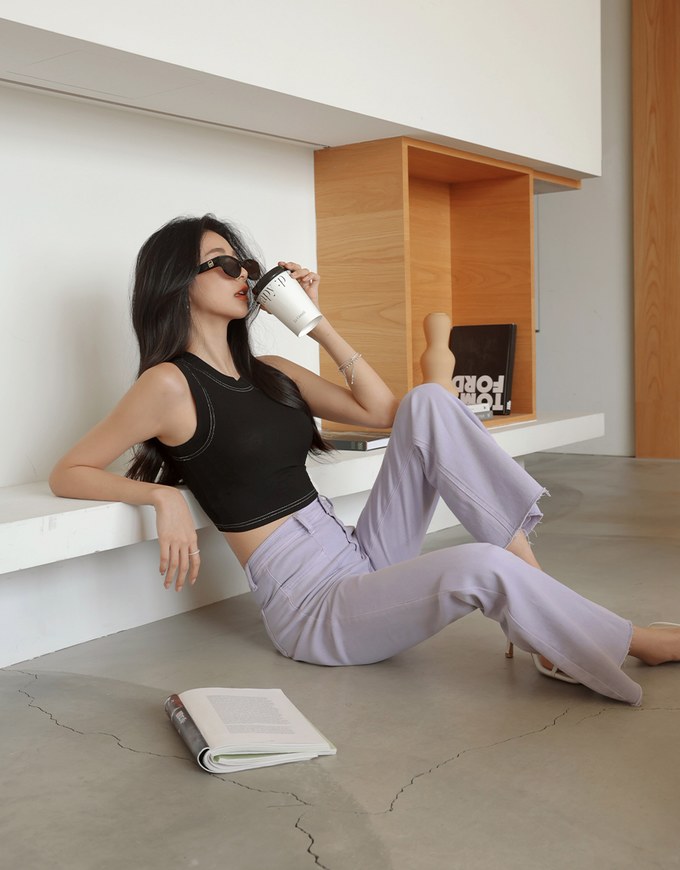 Seam Fit Cropped Tank Top