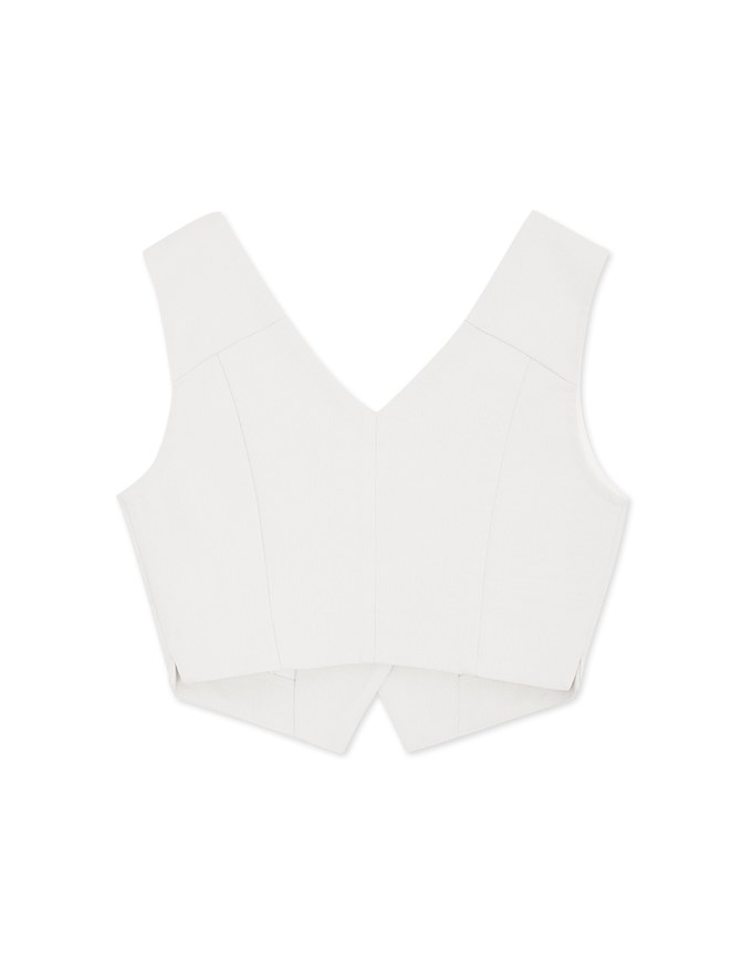 Tweed Scrunch Crop Tank Top