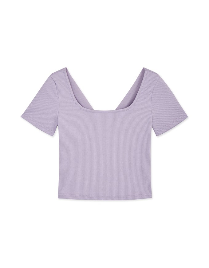 Back Overlap Square Neck Top