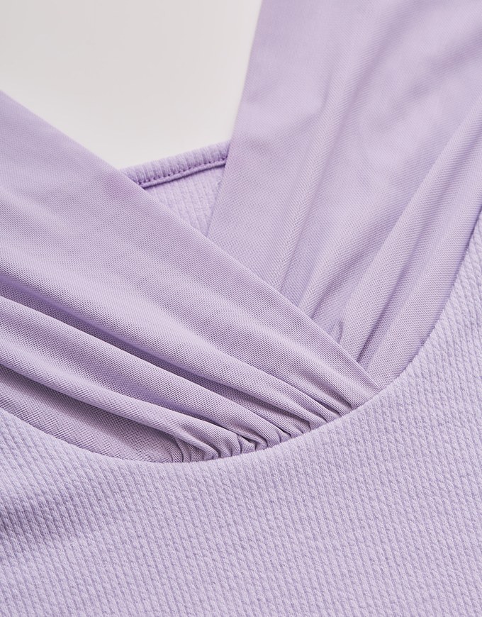 Back Overlap Square Neck Top