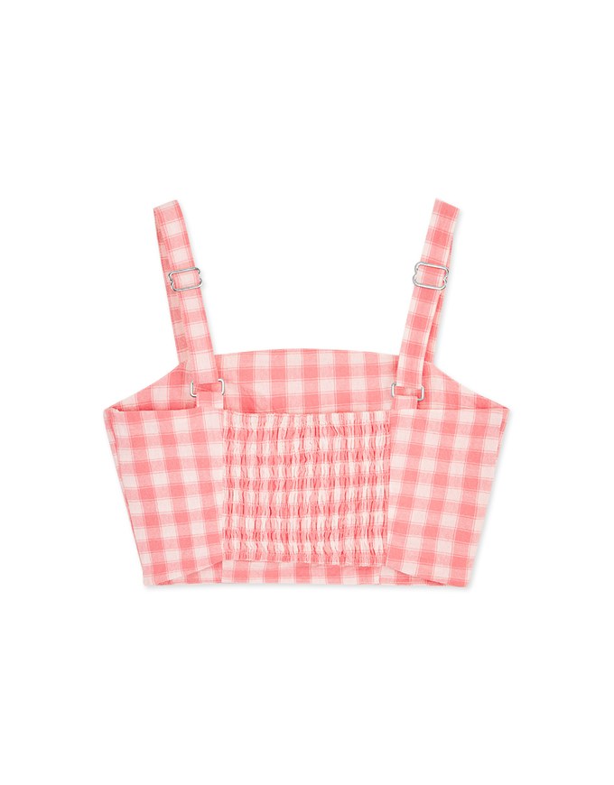 Versatile Checkered Crop Tank Top