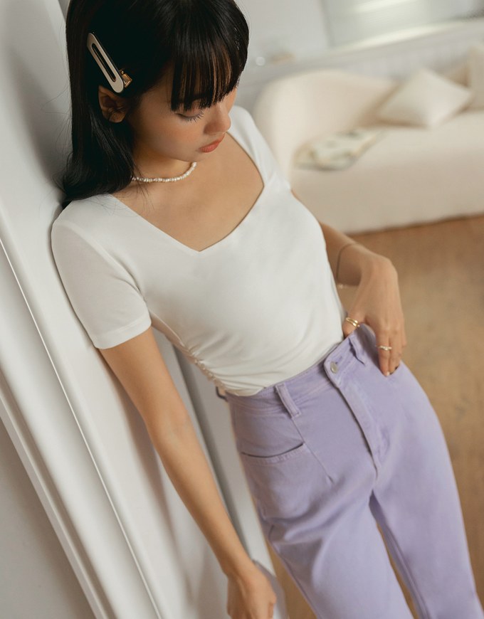Breezy Cool Side Scrunch Top