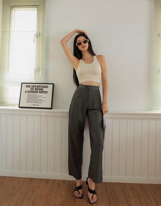 【Air 2.0】Cooling Hollowed Back Tank Bra Top ( With Padding)