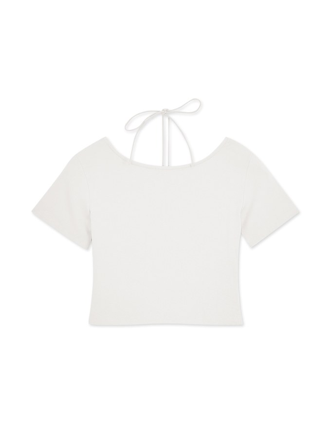Halter Neck Scrunch Crop Top