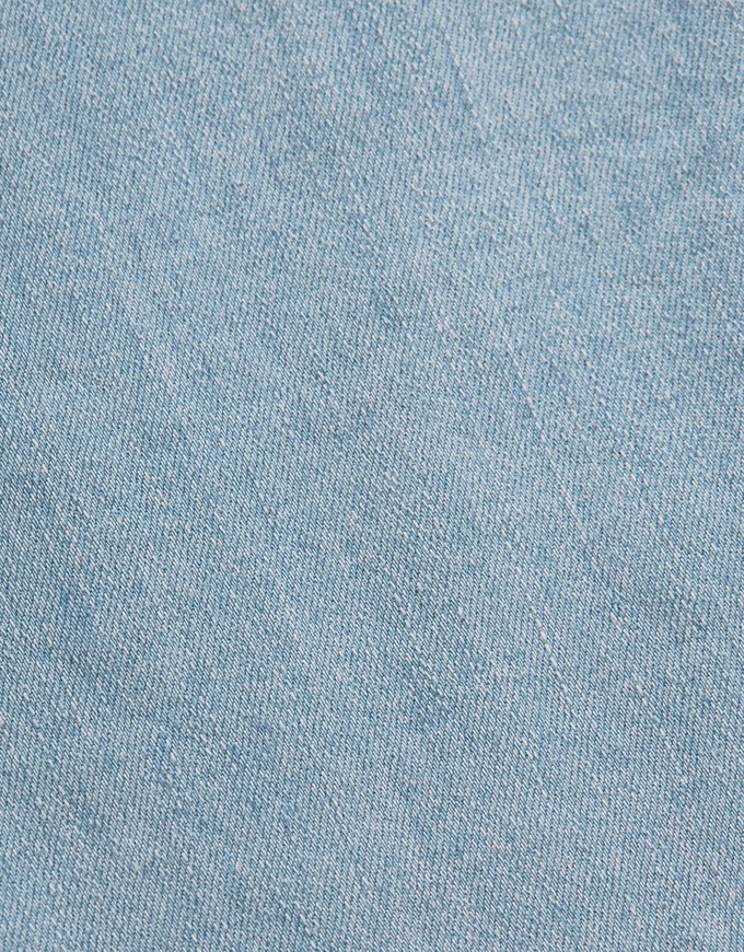 Double Button Stitched Denim Trumpet Pants