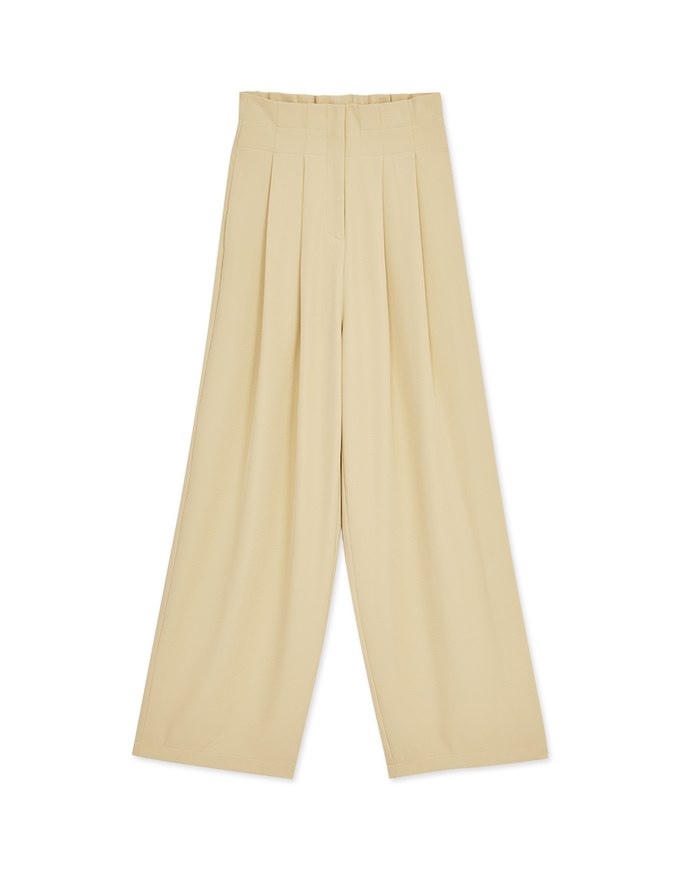 Wide Waist Pleated Bottoms
