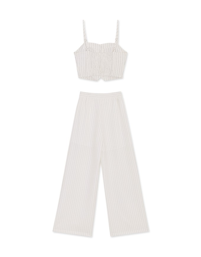 Edgy Chic Suit Pants Set Wear (With Padding)