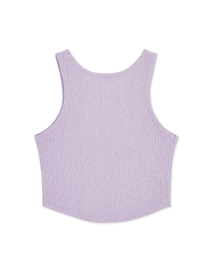 Plain Color Knit Crop Tank Top
