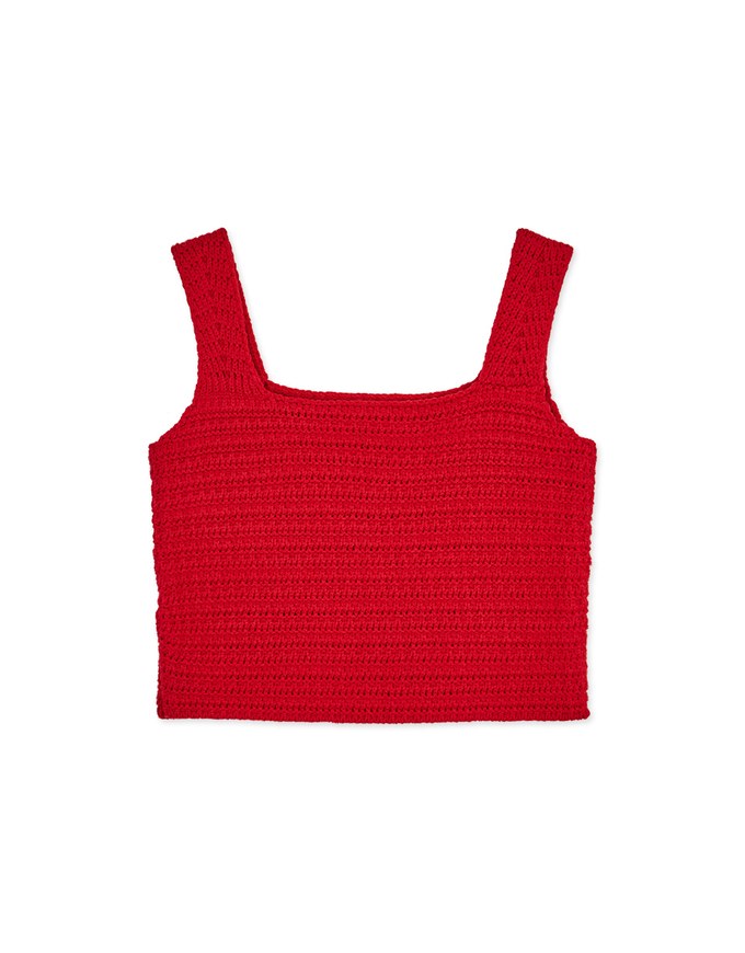 Textured Knitted Tank Top