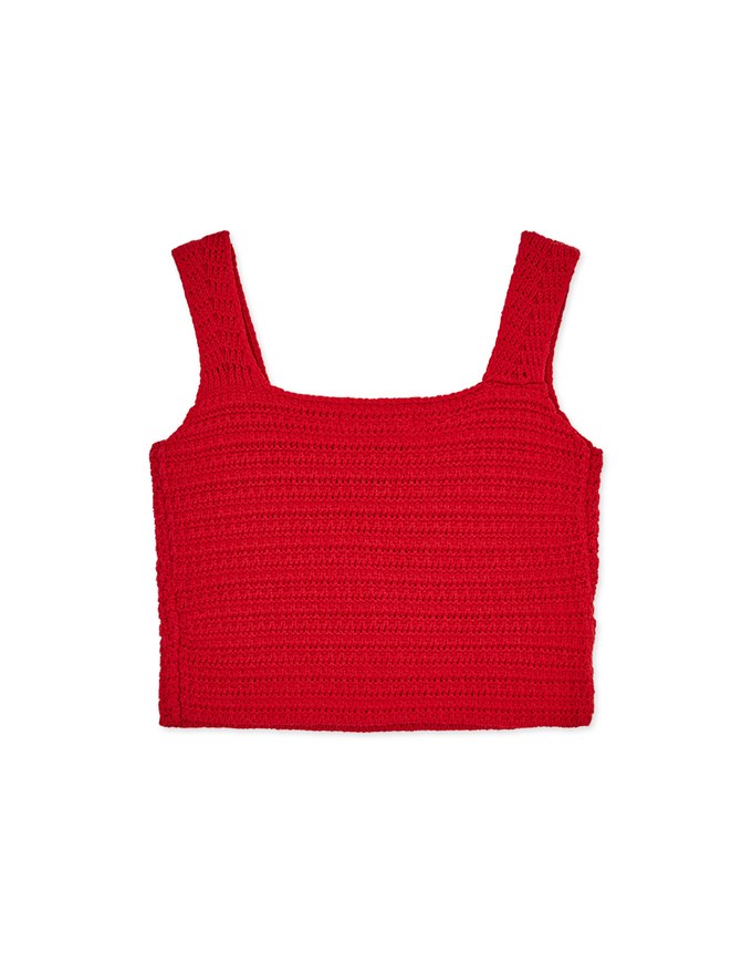 Textured Knitted Tank Top