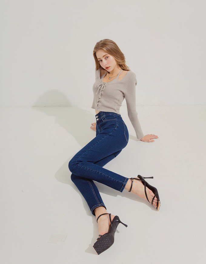 Mermaid Waistline Denim Jeans