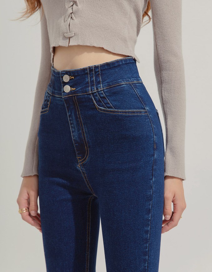Mermaid Waistline Denim Jeans