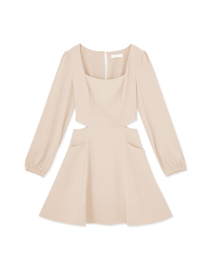 Side Waist Hollow Mini Dress