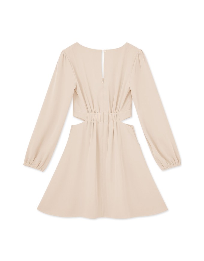 Side Waist Hollow Mini Dress