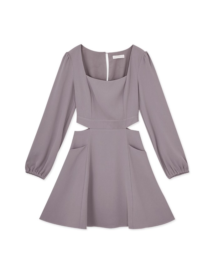 Side Waist Hollow Mini Dress