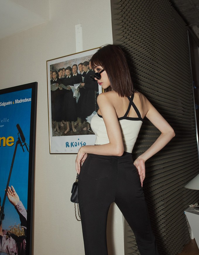 Fantastially Busty Knit Bra Top