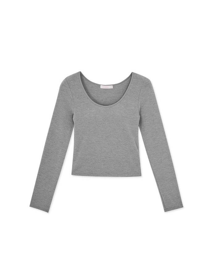 DOUBLE PUSH U Collar Heating BRA TOP