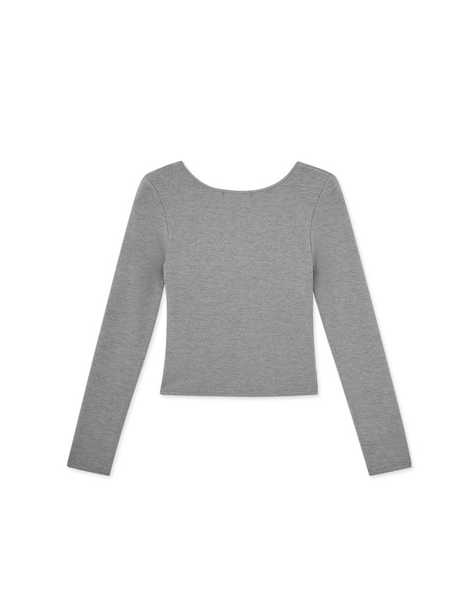 DOUBLE PUSH U Collar Heating BRA TOP
