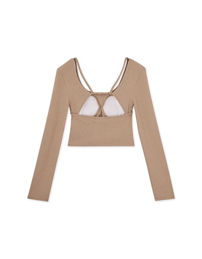 DOUBLE PUSH U Neck Beauty Back Heating BRA TOP