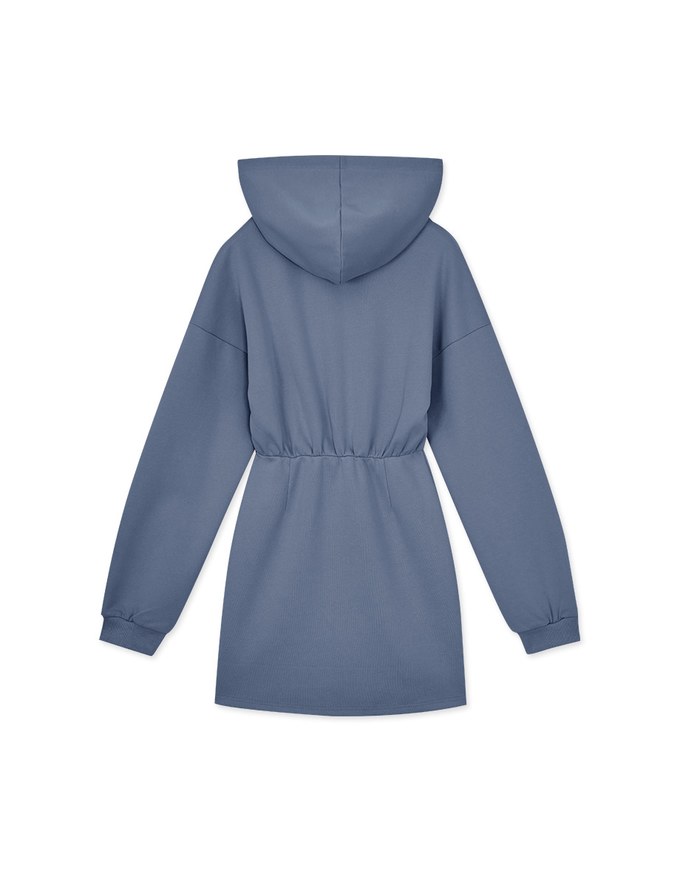 Casual Cotton Hooded Short Dress