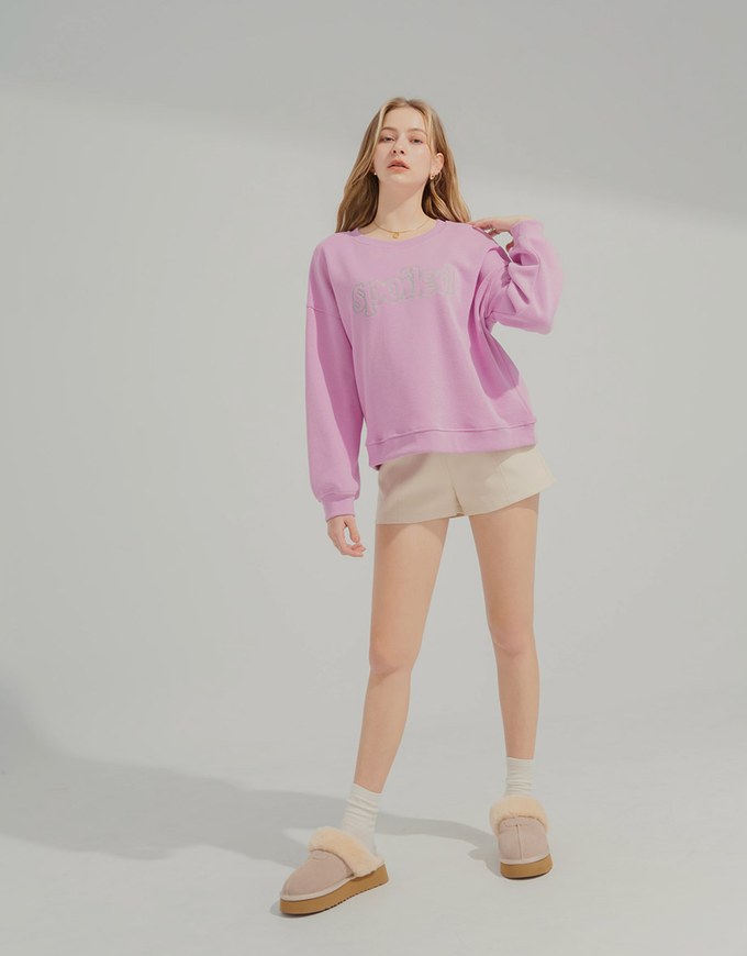 Brushed Letter Sweatshirt