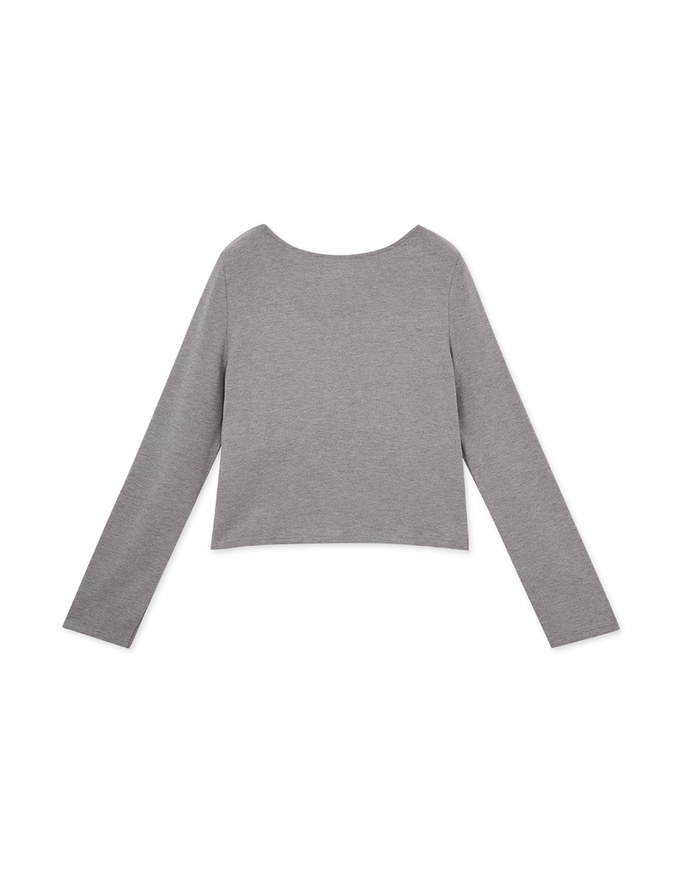V Neck Basic Heattech Bra Top