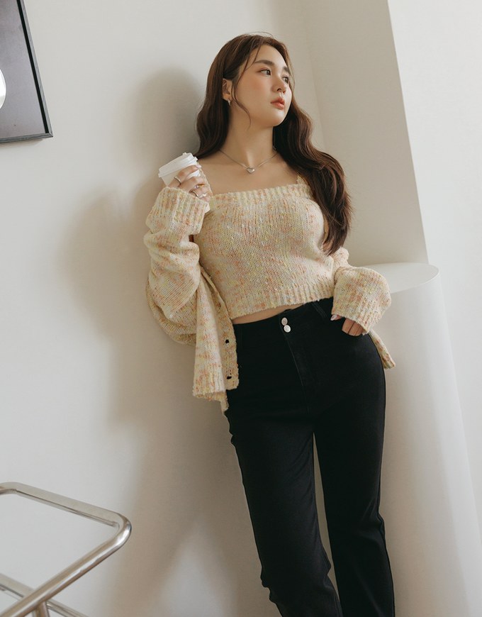 Comfortable Elastic Slim Fit Slit Pants