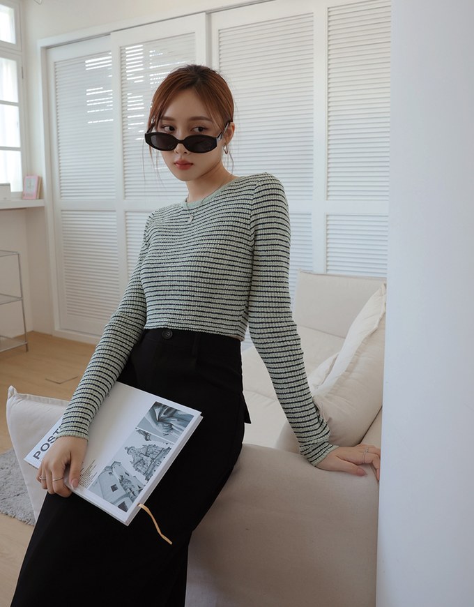High Waist Slimming Slit Maxi Skirt