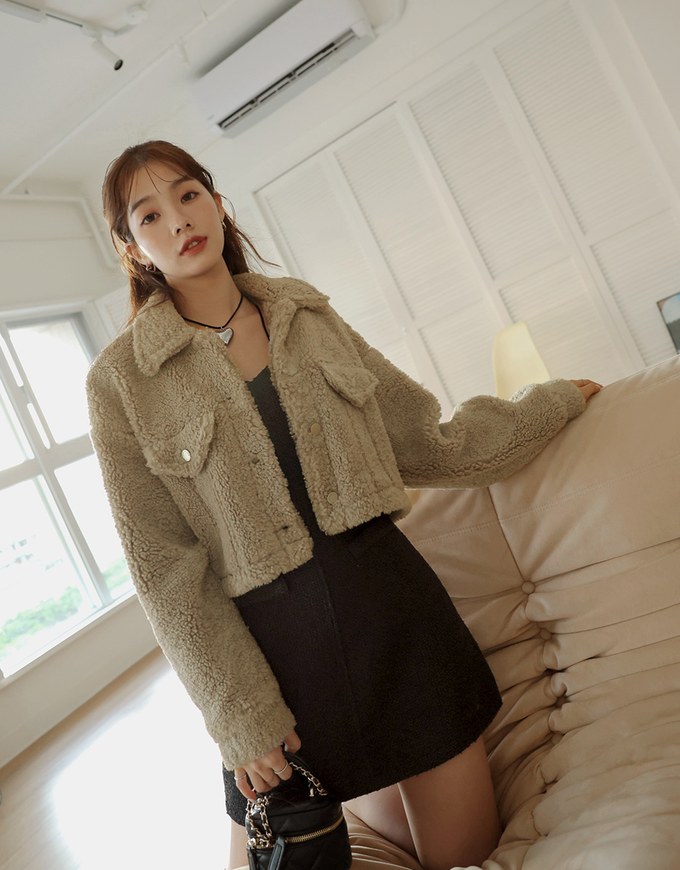 Woolen Vest Mini Dress