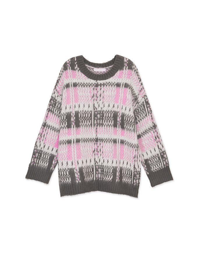 Contrast Color Knitted Top