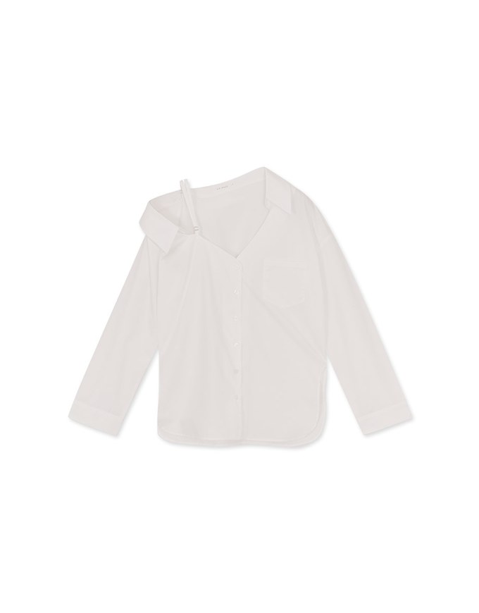 Sexy Lazy Off-Shoulder Open Collar Blouse