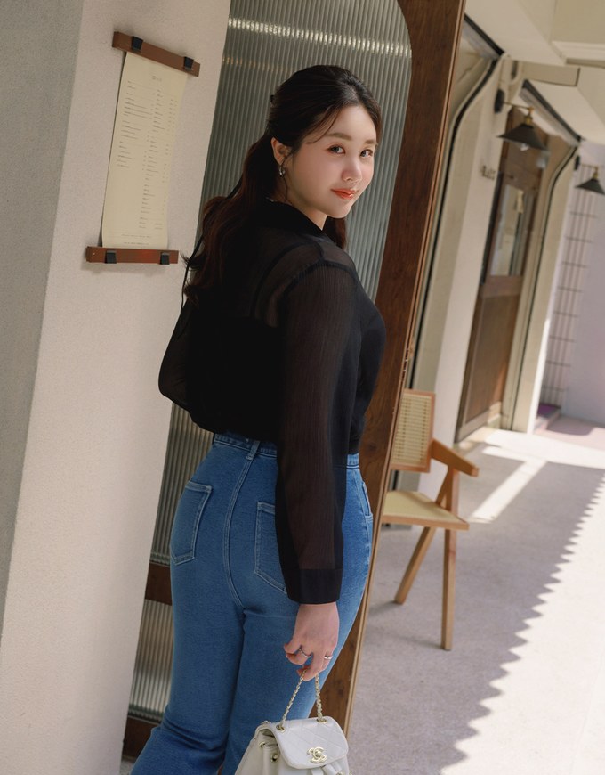 Sheer Twist Shirt Set Wear