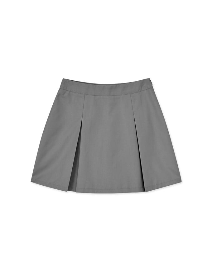 Textured Wide Pleated Suit Skirts