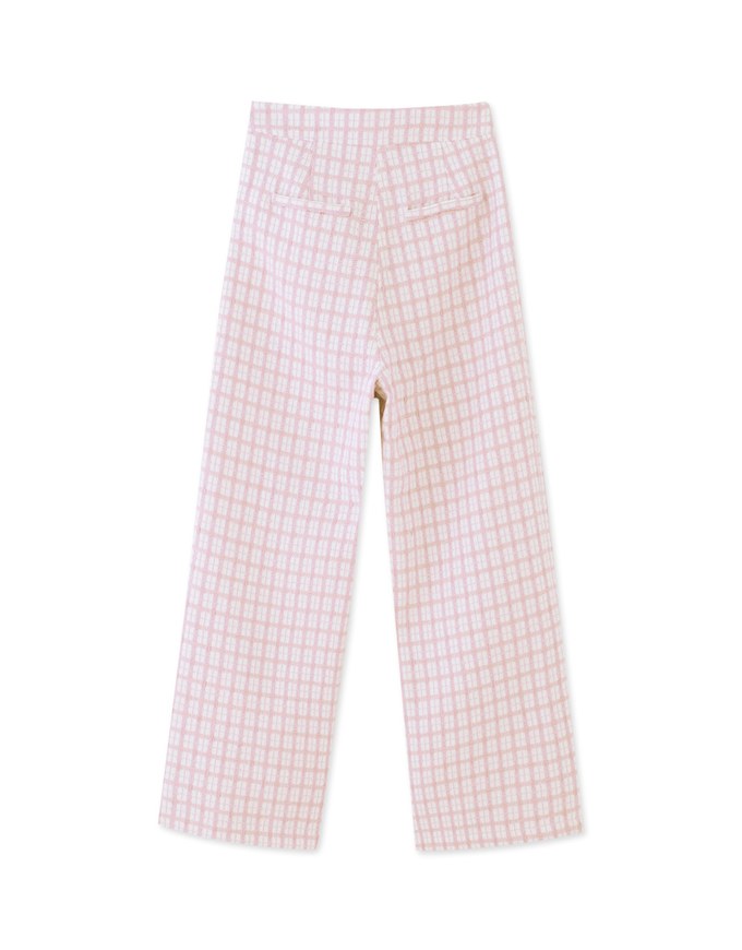 Bohemian Boho Style Tweed High Waisted Wide Pants Culottes