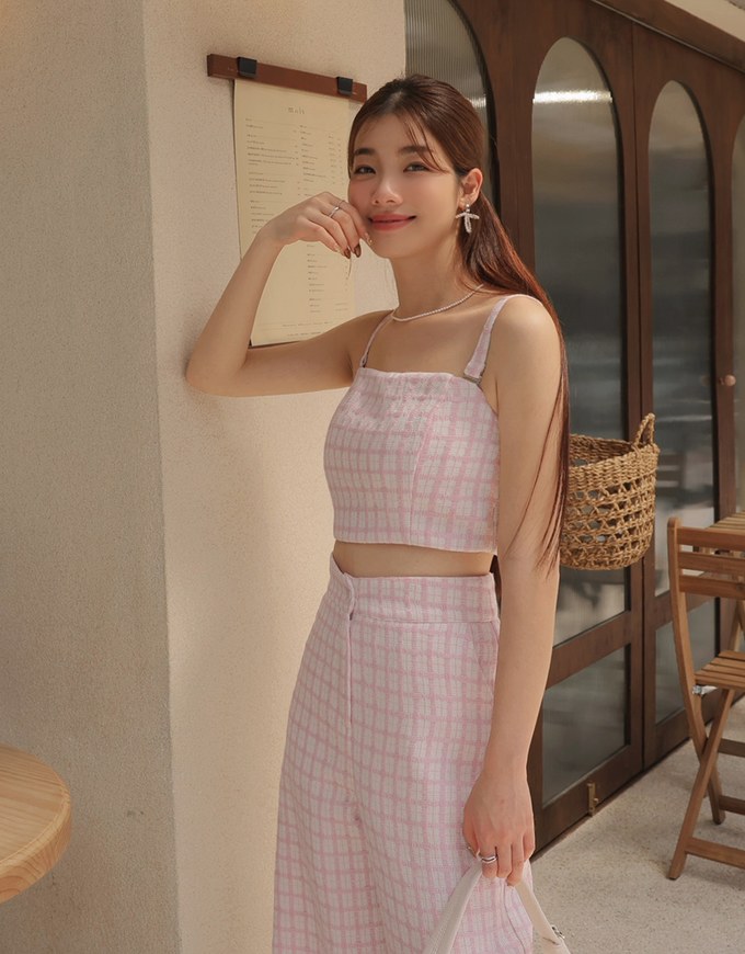 Bohemian Boho Style Tweed High Waisted Wide Pants Culottes