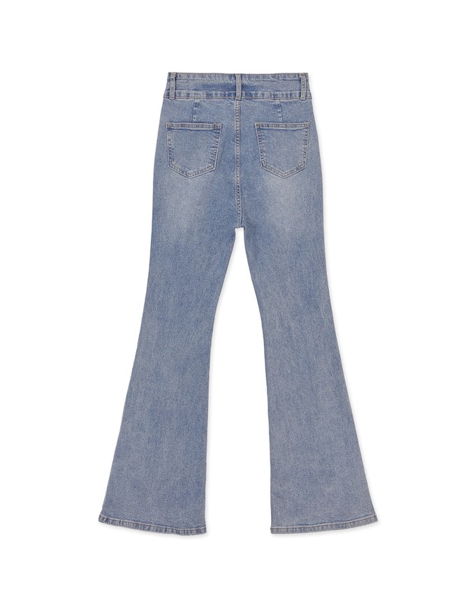 High Waisted Jeans Denim Flare Pants