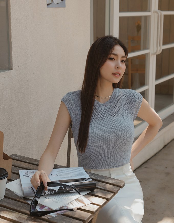 French Sleeve Knit Top