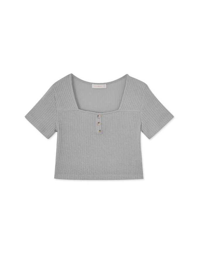 Square-Neck Straight Line Top