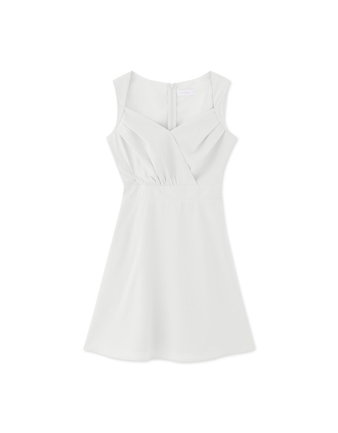 Cross Thick Shoulder Mini Dress