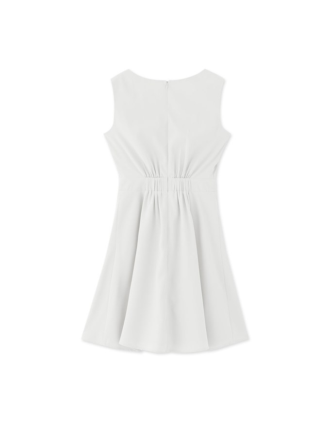 Cross Thick Shoulder Mini Dress
