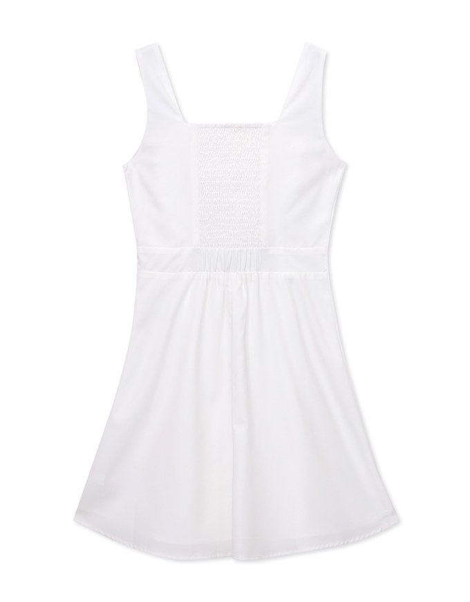 Asymmetric Ruched Wide-Shoulder Mini Dress