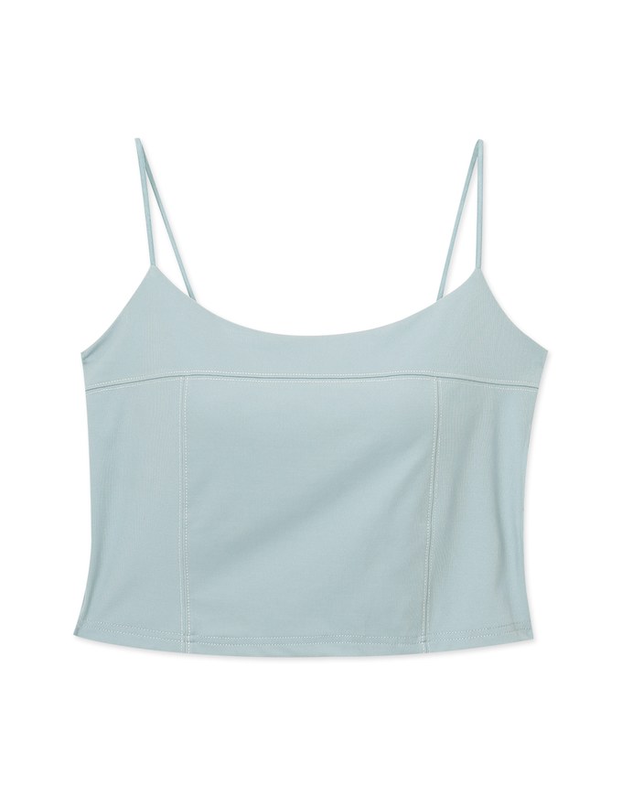 Seamless Jelly Stitch Detail Thin Strap Bra Top