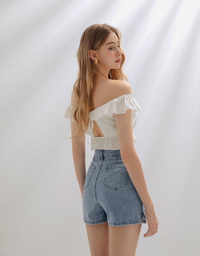 Classic Versatile Jeans Denim Skorts