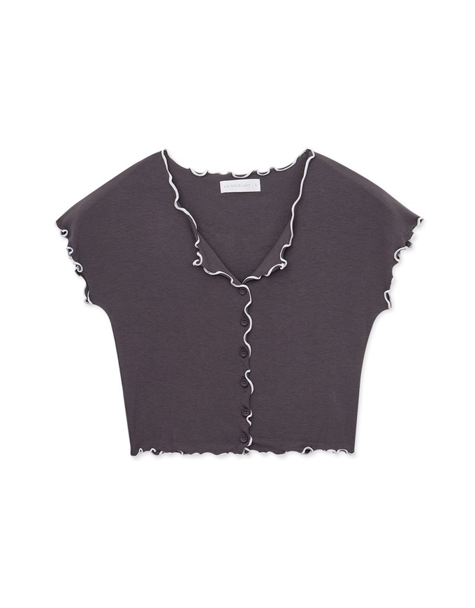 Color Block Ruffled Top