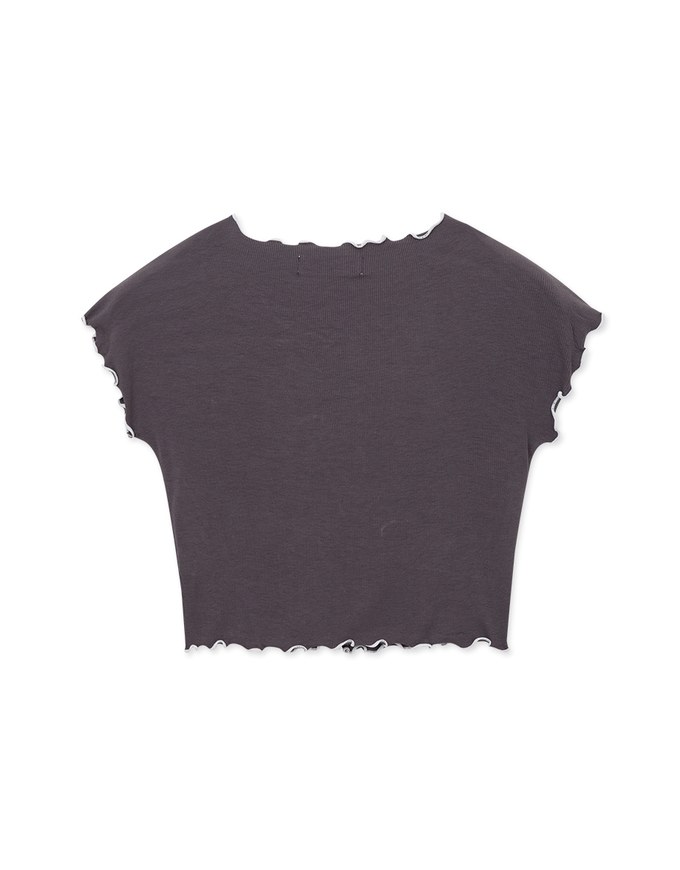Color Block Ruffled Top