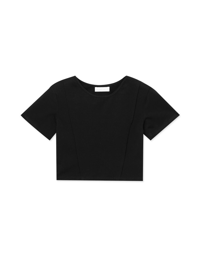 Structured Stitch Crop Top