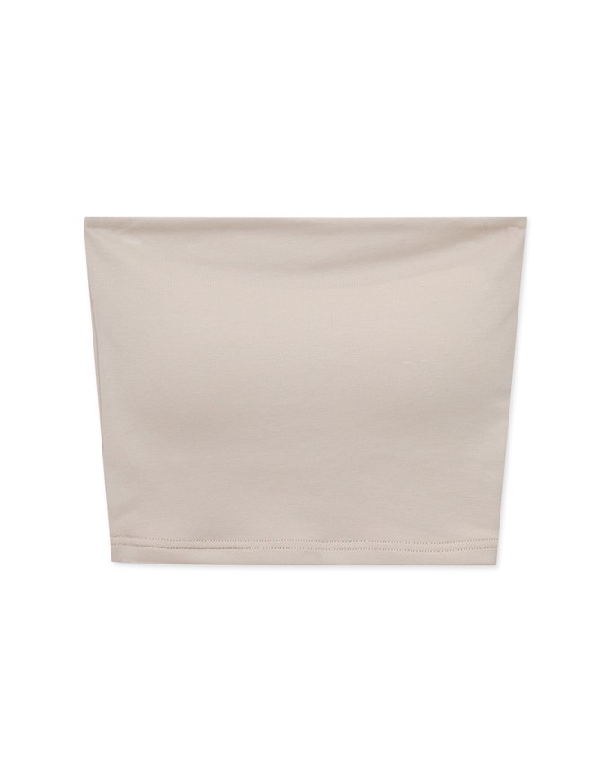 Solid Color Padded Tube Bra Top